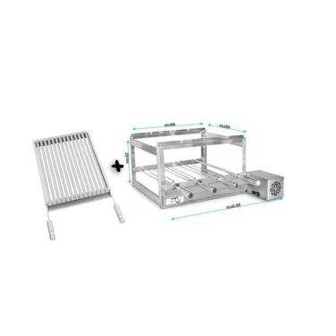 Imagem de Churrasqueira inox com espeto giratorio Super Resistente. INFINITY-GRI