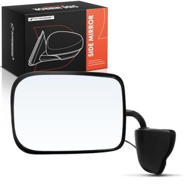Imagem de A-Premium Espelho retrovisor traseiro externo preto texturizado e não aquecido lateral elétrico - compatível com Dodge B150 B250 B350 1994, B1500 B2500 B3500 1995-1997