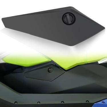 Imagem de CPOWACE Capa de acesso frontal compatível com Sea-Doo Spark 60 900 Trixx 2015-2020 Acessórios substituir #291004155 Kit de capa de bloqueio de carenagem lateral preta de plástico (1 peça)