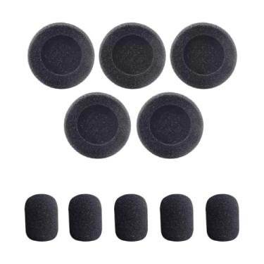 Imagem de Kit 10 Almofadas de Espuma para Headset Intelbras, Compatível com HSB50, CHS55, HSB40, CHS40