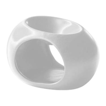 Imagem de Ｂｅｓｇａ Queimador de óleos essenciais, aquecedor de aromas, difusor de presentes para ambientes internos, porta-velas para velas de chá, meditação, ioga, casa, Branco
