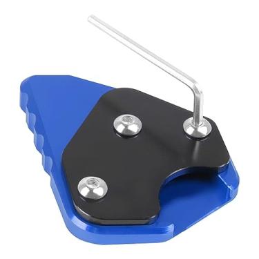 Imagem de Acc-Creativity Suporte lateral para pé de motocicleta com ampliador lateral para placa de extensão compatível com SUZUKI HAYABUSA GSX1300R 2021-2022 (azul)