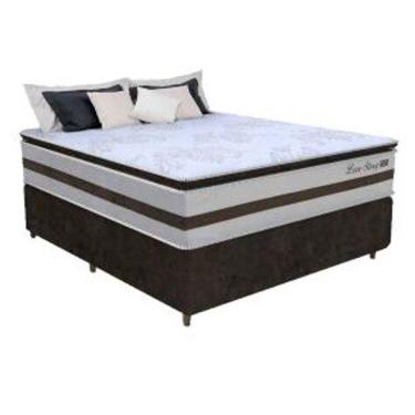 Imagem de Cama Box Casal 1,38m Colchão Molas Ensacadas 30cm Love Story 138x188x68cm única
