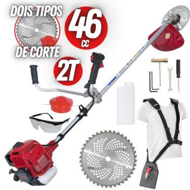 Imagem de Roçadeira Lateral à Gasolina Nakashi L450k 46cc 2t Potente