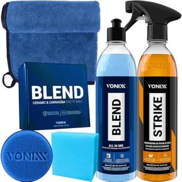 Imagem de Kit Esbarrão Vonixx Reparação Limpeza Proteção Automotiva Blend Past Wax Blend All in One Strike Removedor Piche e Cola Acessórios