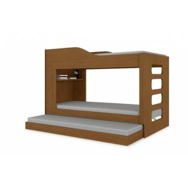 Imagem de Treliche Tricama Hortênsia c/ Prateleira e Cama Auxiliar MDF - Incabrá