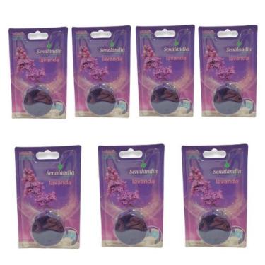 Imagem de 7 Detergente Sanitário Lavanda Marine Cítrico Bloco Pastilha Banheiro 