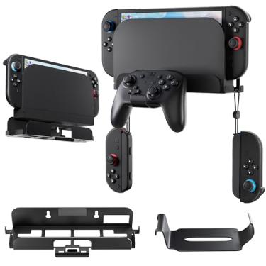 Imagem de FANPL Wall Mount Bracket for Nintendo Switch 2, Can Store Game Console & Docking station & JoyCon Controllers & Pro Controllers