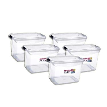 Imagem de Caixa Organizadora Plástica 29L Sanremo Sr941 Kit 5