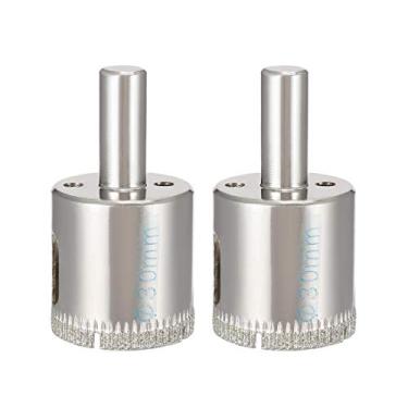 Imagem de Brocas de serra com orifício de vidro revestido com diamante da uxcell para azulejo de cerâmica 2 peças, a16121200ux1018, 30mm