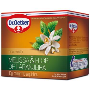 Imagem de Dr. Oetker Chá Misto, Ervas Plus, Sabor Melissa e Flor de Laranjeira, Bebida Quente de Simples Preparo, 10 Sachês