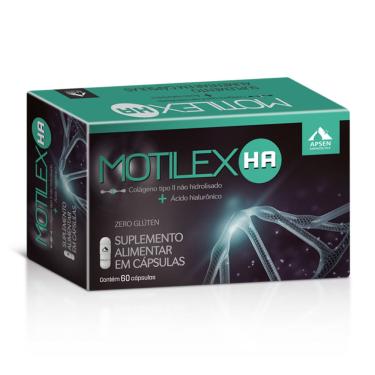 Imagem de Suplemento Alimentar Apsen Motilex HA Colágeno Não Hidrolisado + Ácido Hialurônico 60 Cápsulas