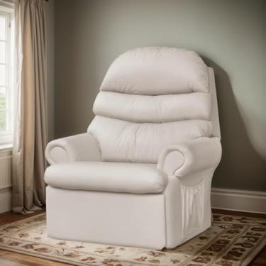 Imagem de Poltrona para Estética Reclinável Top Sofas em Corino Preto Do Papai Sala Quarto Descanso Top Sofas