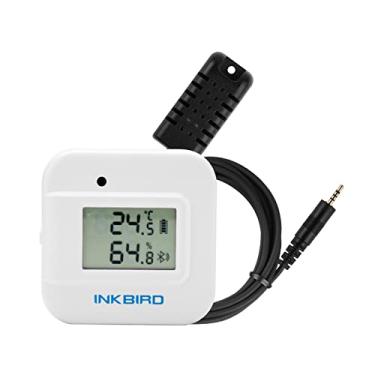 Imagem de Inkbird Termômetro Inteligente Monitor De Temperatura, Umidade Higrômetro Interno Aplicativo Gratuito Para Ios E Android Suporta Sonda De Temperatura Externa, Display Digital Temp+Humidï IBS-TH2-PLUS+T+H