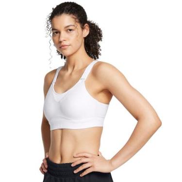 Imagem de Top de Treino Feminino Under Armour Infinity High 2.0, Branco, GG