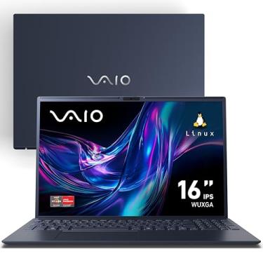 Imagem de Notebook VAIO FE16 AMD Ryzen 5-5625U Linux 8GB 512GB SSD Wi-Fi 6 Tela 16" IPS WUXGA Antirreflexo - Cinza Grafite - VJFE69F11X-B0521H - Memória Expansível até 64GB