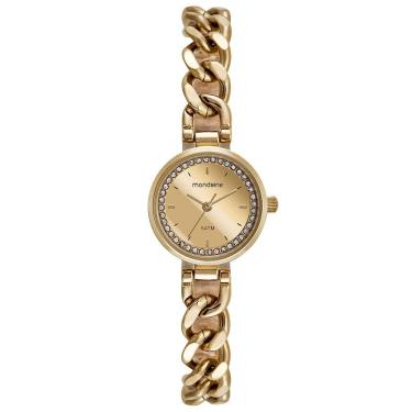 Imagem de Relógio MONDAINE feminino espelhado dourado 32613LPMVDE1