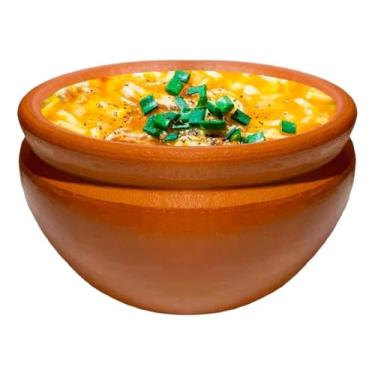 Imagem de Artesanatos Mineiros Cumbucas de Barro Artesanal, Kit com 5 Unidades, 12 cm x 7 cm, 450 mL, Marrom