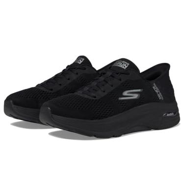 Imagem de Skechers Tênis masculino Hands Free Slip-ins: Go Run Max Amortecimento Arch Fit-Game, Preto/preto, 10 Wide