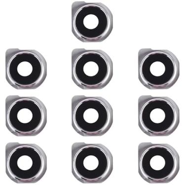 Imagem de YUNCHAO Acessórios telefônicos 10 PCS Cmera de lente da cmera para LG Q6 / LG-M700 / M700 / M700A / US700 / M700H / M703 / M700Y (Black) Substituição do telefone celular