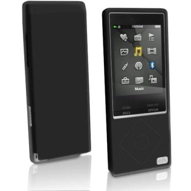 Imagem de Capa para Sony A15, capa de silicone para Sony Walkman NWZ-A15 NWZ-A17 NW-A25 NW-A27 8GB 16GB 32GB e 64GB (preto)