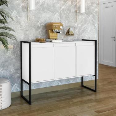 Imagem de Aparador Buffet 3 Portas Industrial Cantinho do Café para Sala de Jant