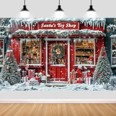 Imagem de 2,1 x 1,5 m, pano de fundo para fotos de loja de brinquedos de Natal, Natal, Natal, Natal, Natal, Natal, Natal, Natal, Natal, Natal, decoração de estúdio fotográfico, adereços de estúdio fotográfico