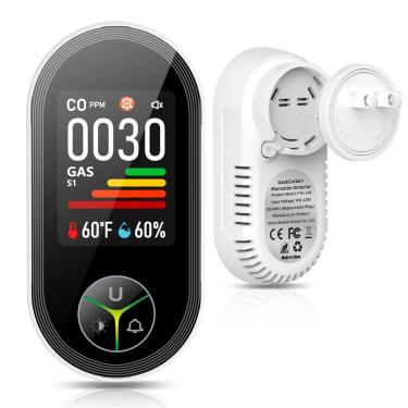 Imagem de Detector de monóxido de carbono e gás natural Kalawen 4 em 1