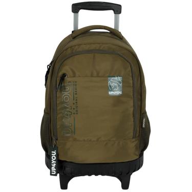 Imagem de Mochilete Com Rodinhas Up4You  Design Verde Militar
