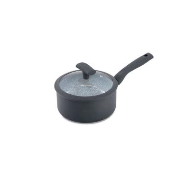 Imagem de Panela Hercules Redonda Antiaderente Ceramica Indução Cinza 18x9cm 1,8L