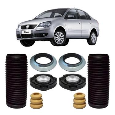 Imagem de Kit Coxim Batente Amortecedor Dianteiro VW Polo 02/14 - Solupe Parts