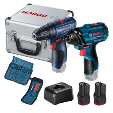 Imagem de Combo Parafusadeira GSR 120-LI+Chave de Impacto GDR 120-LI com Maleta 