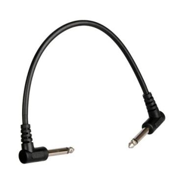 Imagem de Baixo Ruído TS 1/4 "ângulo Reto Blindado Guitarra Baixo Efeito Pedal P