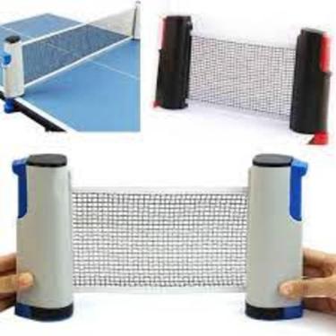 Imagem de Rede De Ping Pong Retrátil 1,67m Com Suporte Tênis De Mesa