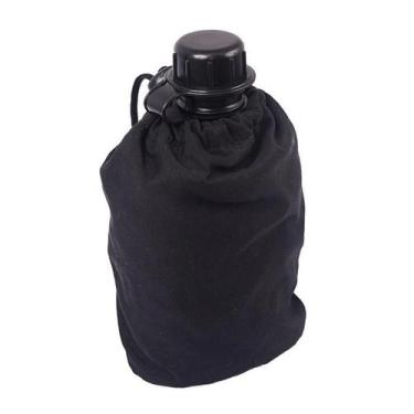 Imagem de Kit River Cantil + Porta Cantil Simples Preto - Mundo Do Militar