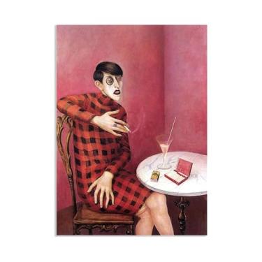 Imagem de Otto Dix Impressão em tela Retrato do Jornalista Sulvia von Harden Pinturas otto dix arte de parede famosa tela de arte pôsteres para decoração de parede para quarto sala de estar 100 x 70 cm