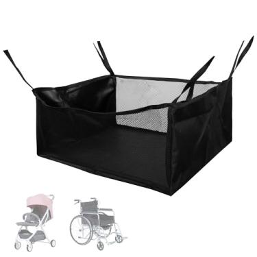 Imagem de Kingshion Bolsa rolante sob o assento, cesta grande de andador, armazenamento sob o assento de cadeira de rodas, cesta de andador para rolo de quatro rodas, inserção reutilizável de transporte para