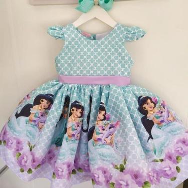Imagem de Vestido Jasmine Infantil Luxo Festa - Fabuloso Ateliê, 6
