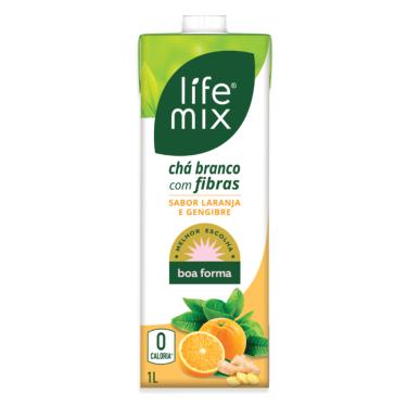Imagem de Chá Branco Com Fibras Laranja e Gengibre Life Mix 1L