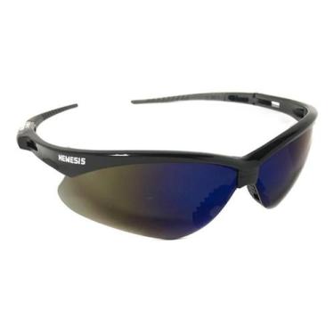 Imagem de Óculos Segurança Ideal Work Preto Lentes Azul 14-16cm - Nemesis