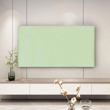 Imagem de Capa de TV de cor sólida 81.3 cm-215.9 cm capa contra poeira de TV moderna elástica LCD LED protetor de tela de poliéster para televisões de computador decoração de sala de estar - verde||40-45
