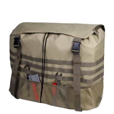 Imagem de Jiawu Saco de lixo para pneu reserva, sacos de armazenamento para pneu reserva off-road, saco de lixo para porta-malas de caminhão pesado, saco de armazenamento de carga para lenha (Cáqui)