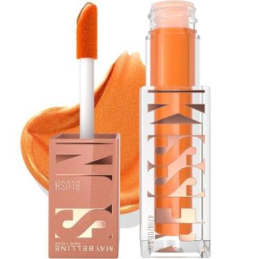 Imagem de Maybelline Sunkisser Blush líquido multiuso e bronzeador, misturável, de longa duração, maquiagem brilhante, vista do telhado, 1 unidade