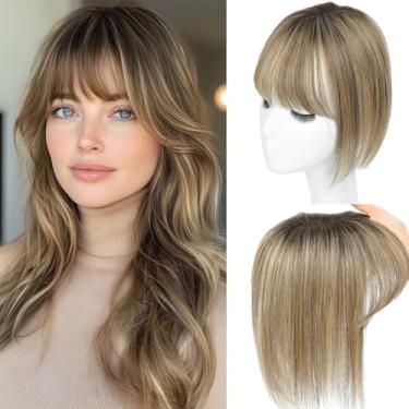 Imagem de Black and Pretty Toppers de cabelo para mulheres com franja de cabelo humano real para mulheres com queda de cabelo 360° peças de cobertura 3 * 4,5 peças de cabelo base suíça 10 polegadas (4T427)