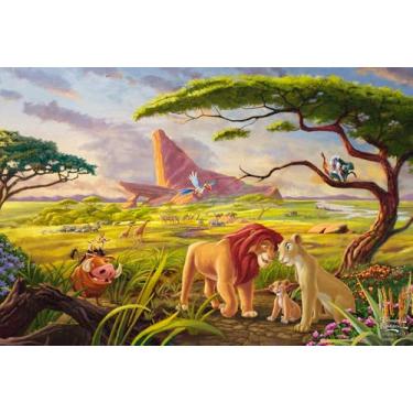 Imagem de Schmidt Jogos 56560 Thomas Kinkade, Disney, The Lion King, Remember Who You Are, quebra-cabeça de 200 peças