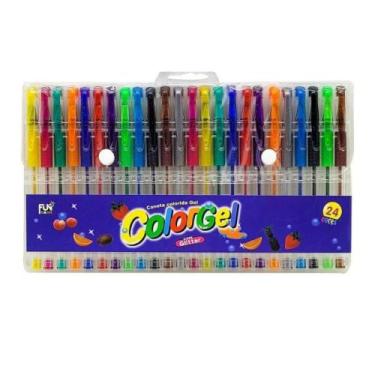 Imagem de Caneta Esferográfica Gel C/24 Cores - Fun Game