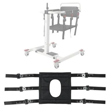 Imagem de Acessório de almofada de assento de vaso sanitário com 3 fivelas para cadeira elétrica de transferência de paciente - inclui apenas uma almofada de assento (1 peça)