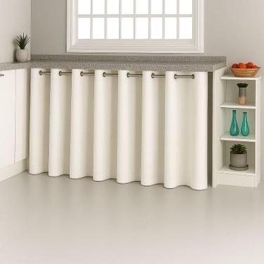 Imagem de Cortina De Pia Para Cozinha Área de Serviço Com Bainha - NoBrand, BRAN