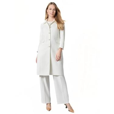 Imagem de Kasper Gola feminina Tweed Peter PAN com aba POC, branco lírio multi, Lily White Multi, 10