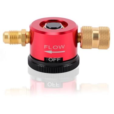Imagem de Ferramenta de purga de nitrogênio, regulador de latão ajustável, encaixe de 1/4 polegada, regulador de nitrogênio HVAC para sistema de refrigeração (50-200 PSI)